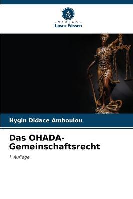 Das OHADA-Gemeinschaftsrecht - Hygin Didace Amboulou - cover