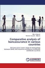 Comparative analysis of bancassurance in various countries