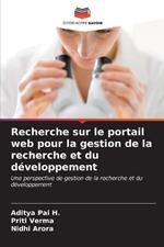 Recherche sur le portail web pour la gestion de la recherche et du développement