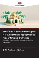 Exercices d'entraînement pour les événements académiques: Présentations d'affiches