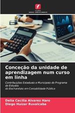 Conce??o da unidade de aprendizagem num curso em linha