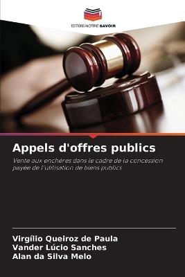 Appels d'offres publics - Virg?lio Queiroz de Paula,Vander L?cio Sanches,Alan Da Silva Melo - cover