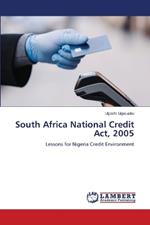 South Africa National Credit Act, 2005