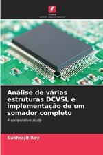 An?lise de v?rias estruturas DCVSL e implementa??o de um somador completo