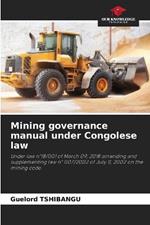 Mining governance manual under Congolese law