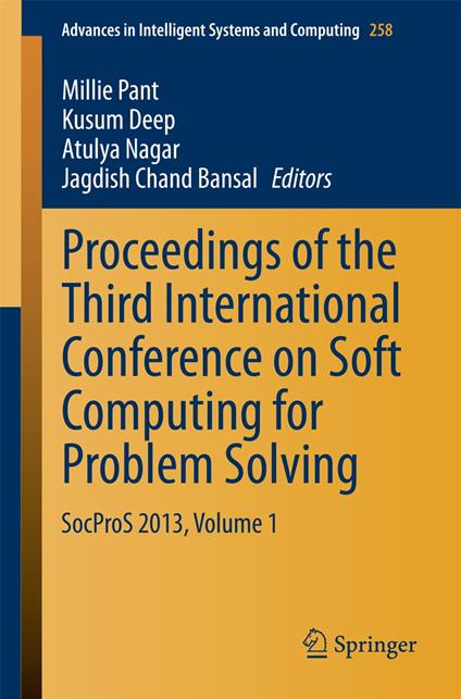 Proceedings of the Third International Conference on Soft Computing for Problem Solving