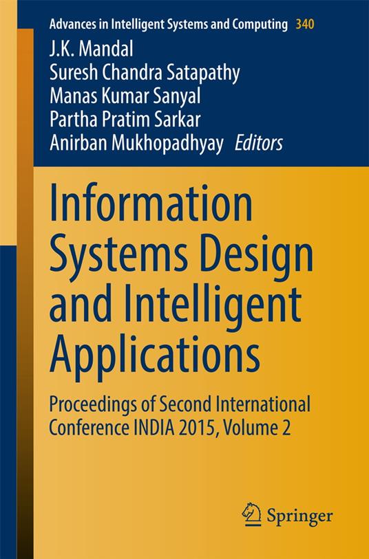 Information Systems Design and Intelligent Applications