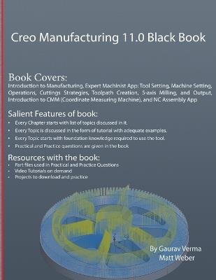 Creo Manufacturing 11.0 Black Book - Gaurav Verma,Matt Weber - cover