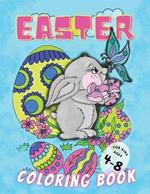 Easter Coloring Book for Kids Ages 4-8