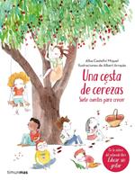 Una cesta de cerezas