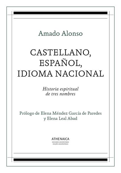 Castellano, español, idioma nacional