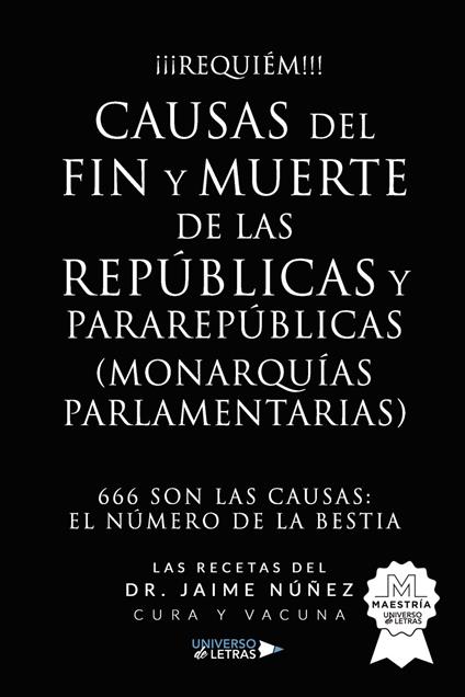 Causas del fin y muerte de las repúblicas y pararepúblicas (Monarquías Parlament