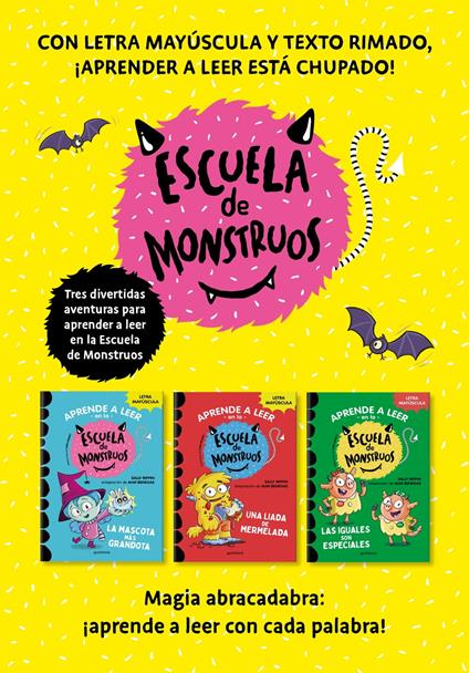 Aprender a leer en la Escuela de Monstruos - Pack con los libros 1, 2 y 3 - Mar Benegas,Sally Rippin,Chris Kennett,Jesús Ge - ebook