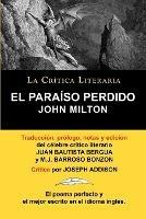 El Paraiso Perdido de John Milton, Coleccion La Critica Literaria Por El Celebre Critico Literario Juan Bautista Bergua, Ediciones Ibericas