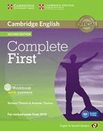 Complete First for Spanish Speakers Workbook with answers with Audio CD