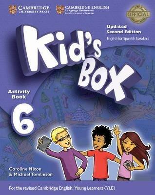 Kid's Box Level 6 Activity Book with CD ROM and My Home Booklet Updated English for Spanish Speakers - Caroline Nixon,Michael Tomlinson,Kirstie Grainger - cover