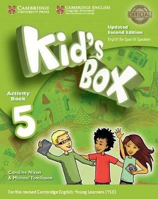 Kid's Box Level 5 Activity Book with CD ROM and My Home Booklet Updated English for Spanish Speakers - Caroline Nixon,Michael Tomlinson,Kirstie Grainger - cover