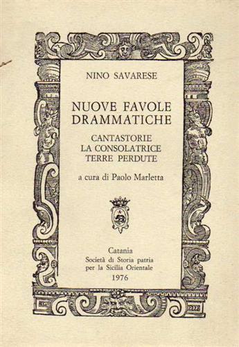 Nuove favole drammatiche - Nino Savarese - copertina