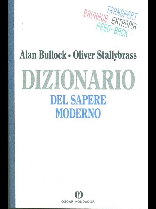 Dizionario del sapere moderno - Alan Bullock,Oliver Stallybrass - copertina