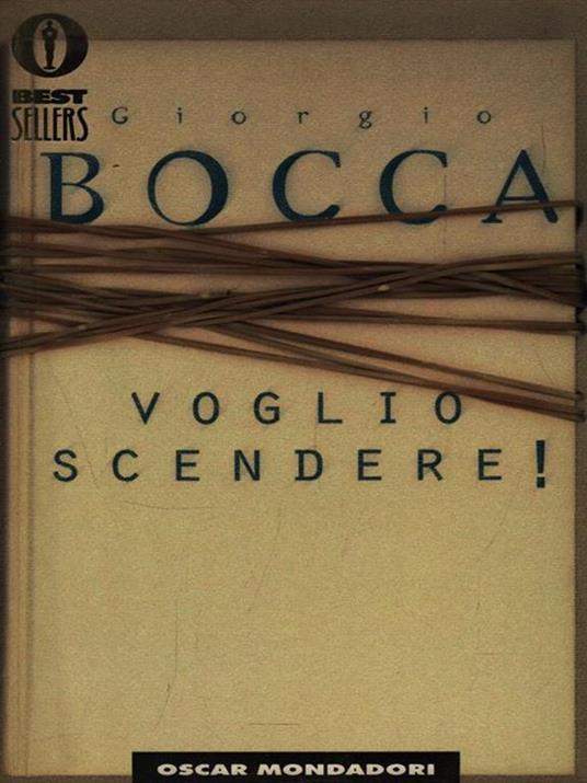 Voglio scendere! - Giorgio Bocca - copertina