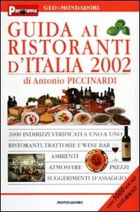 Guida ai ristoranti d'Italia 2002 - Antonio Piccinardi - copertina