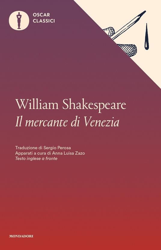 Il mercante di Venezia. Testo inglese a fronte - William Shakespeare - copertina
