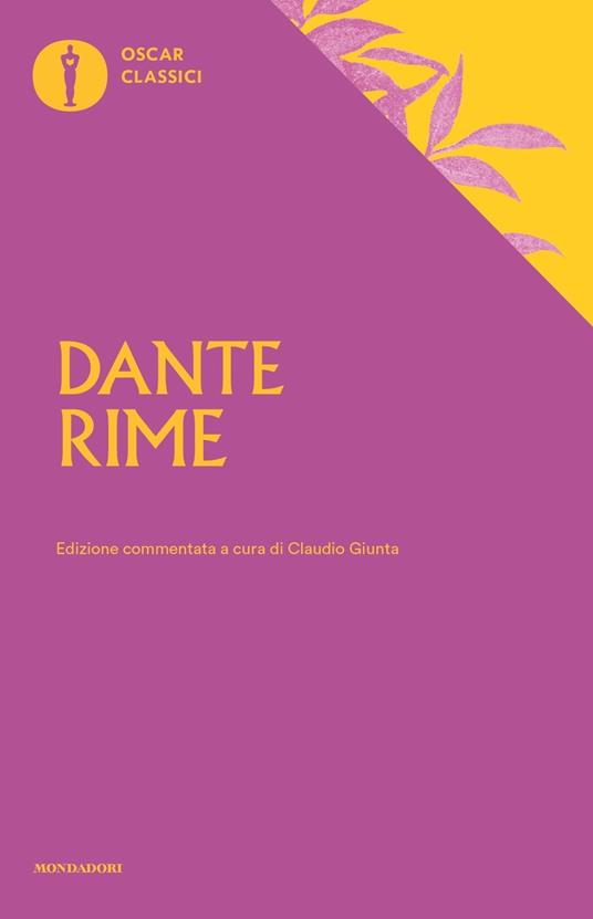 Rime. Ediz. commentata - Dante Alighieri - copertina