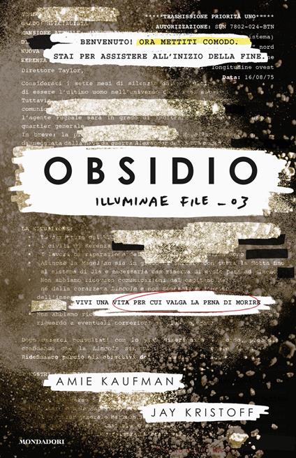 Obsidio. Illuminae file. Vol. 3 - Amie Kaufman,Jay Kristoff - copertina