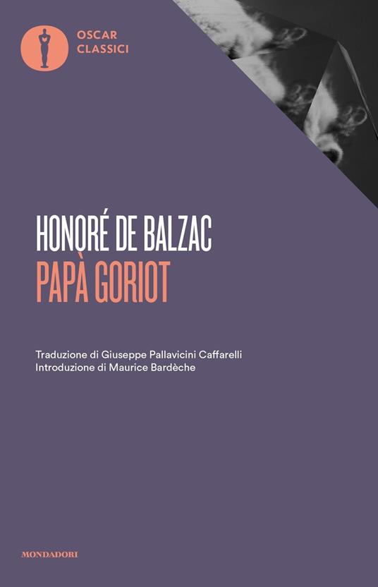 Papà Goriot - Honoré de Balzac - copertina