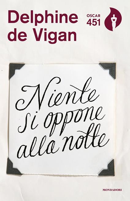 Niente si oppone alla notte - Delphine de Vigan - copertina