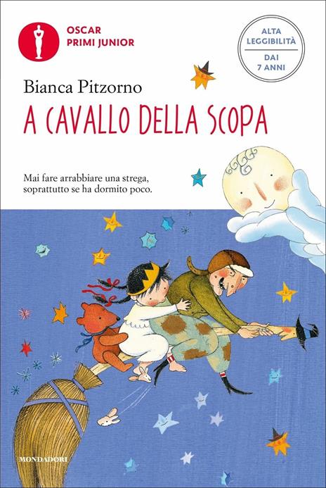 A cavallo della scopa. Ediz. ad alta leggibilità - Bianca Pitzorno - copertina