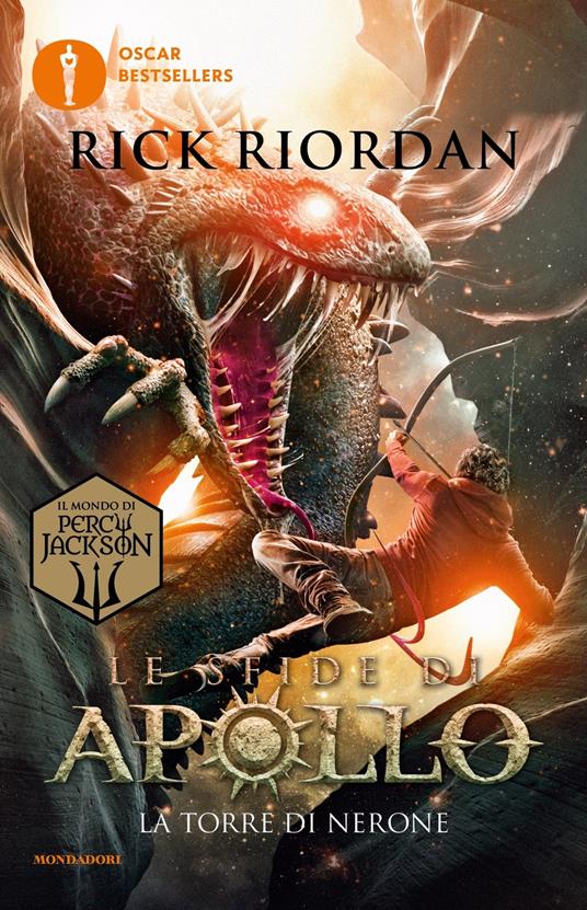 La torre di Nerone. Le sfide di Apollo. Vol. 5 - Rick Riordan - copertina