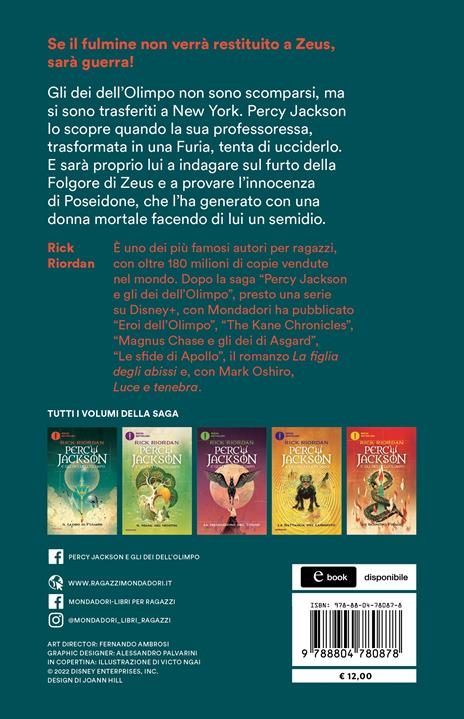 Il ladro di fulmini. Percy Jackson e gli dei dell'Olimpo. Vol. 1 - Rick Riordan - 2