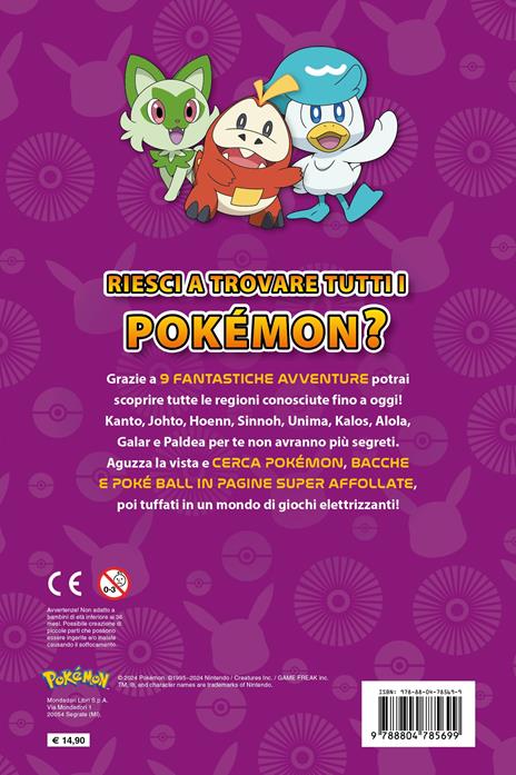 Pokémon. Cerca e trova. Esplora tutte le 9 regioni! Ediz. illustrata - 2