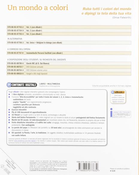 Un mondo a colori. Corso di IRC con nulla osta CEI. Per la Scuola media. Con e-book. Con espansione online. Vol. 1 - Cristina Fabbri,Orazio Marchetti - 2