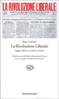 La rivoluzione liberale - Piero Gobetti - copertina