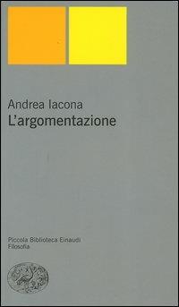 L' argomentazione - Andrea Iacona - copertina