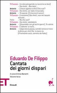 Cantata dei giorni dispari. Vol. 3 - Eduardo De Filippo - copertina