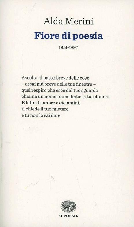 Fiore di poesia (1951-1997) - Alda Merini - 2