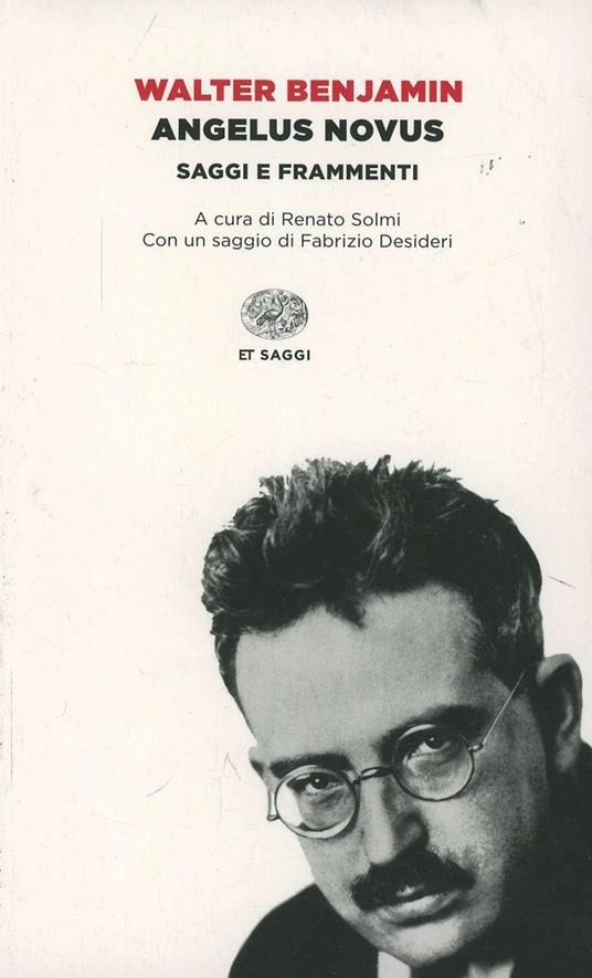 Angelus Novus - Walter Benjamin - copertina