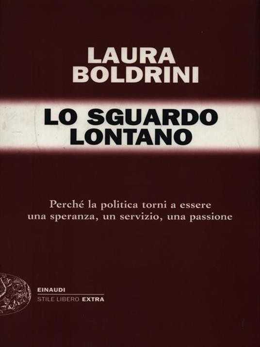 Lo sguardo lontano - Laura Boldrini - copertina