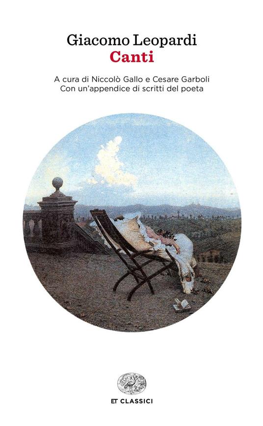 Canti - Giacomo Leopardi - copertina