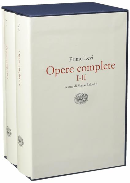 Opere complete - Primo Levi - copertina