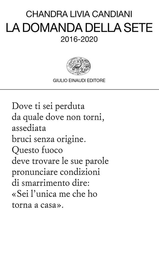 Chandra Livia Candiani, Questo immenso non sapere (Einaudi, 2021).