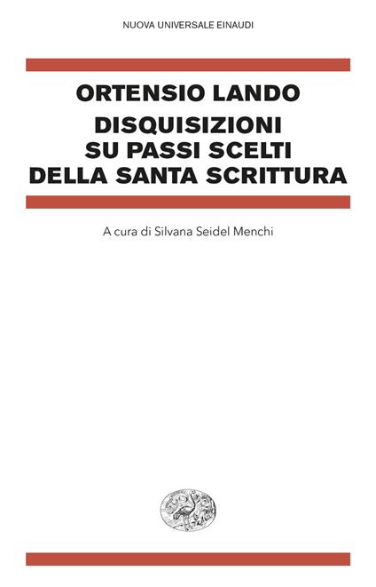 Disquisizioni su passi scelti della Santa Scrittura - Ortensio Lando - copertina