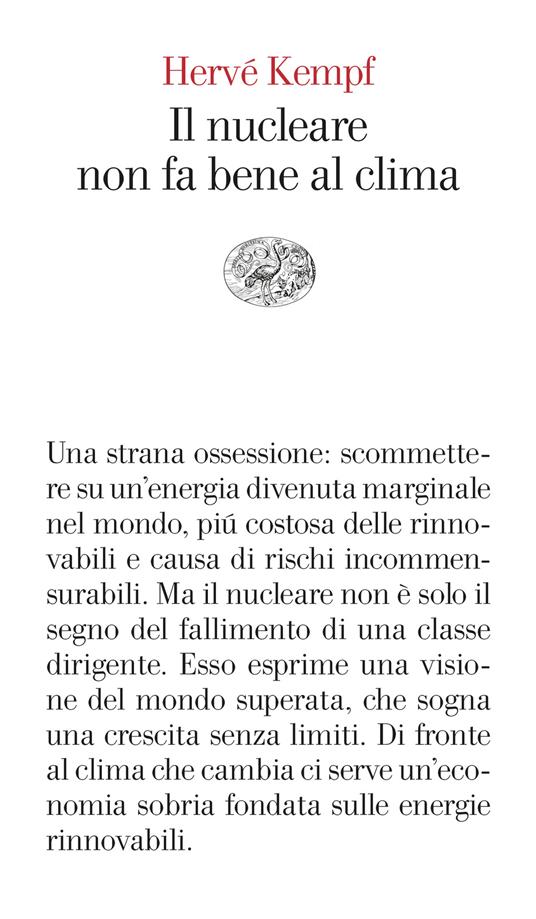 Il nucleare non fa bene al clima - Hervé Kempf - copertina