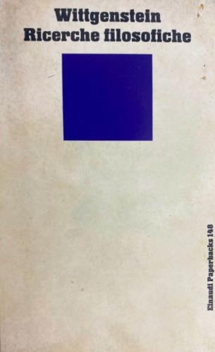 Ricerche filosofiche - Ludwig Wittgenstein - copertina