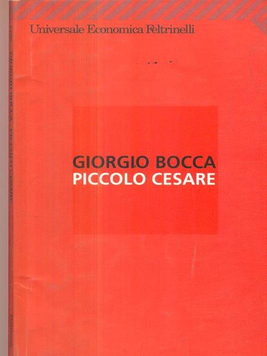 Piccolo Cesare - Giorgio Bocca - copertina