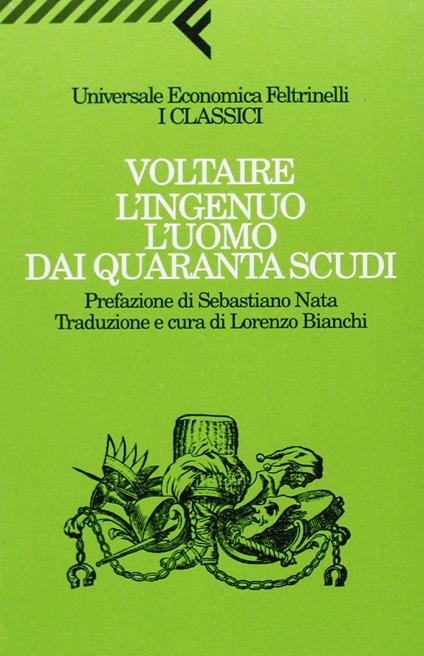 L' ingenuo-L'uomo dai quaranta scudi - Voltaire - copertina