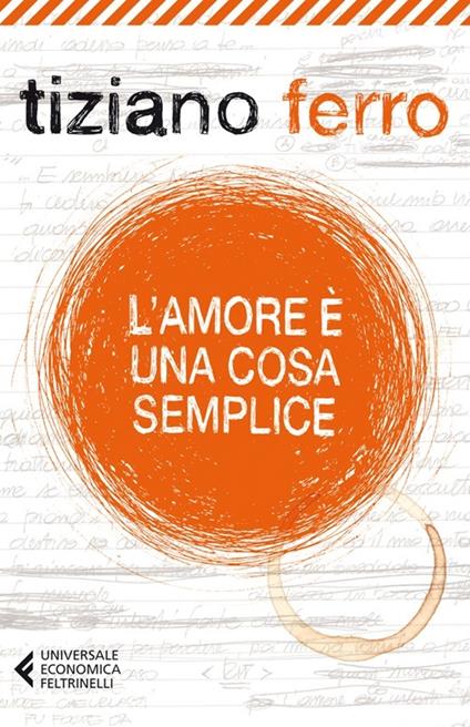 L'amore è una cosa semplice - Tiziano Ferro - copertina